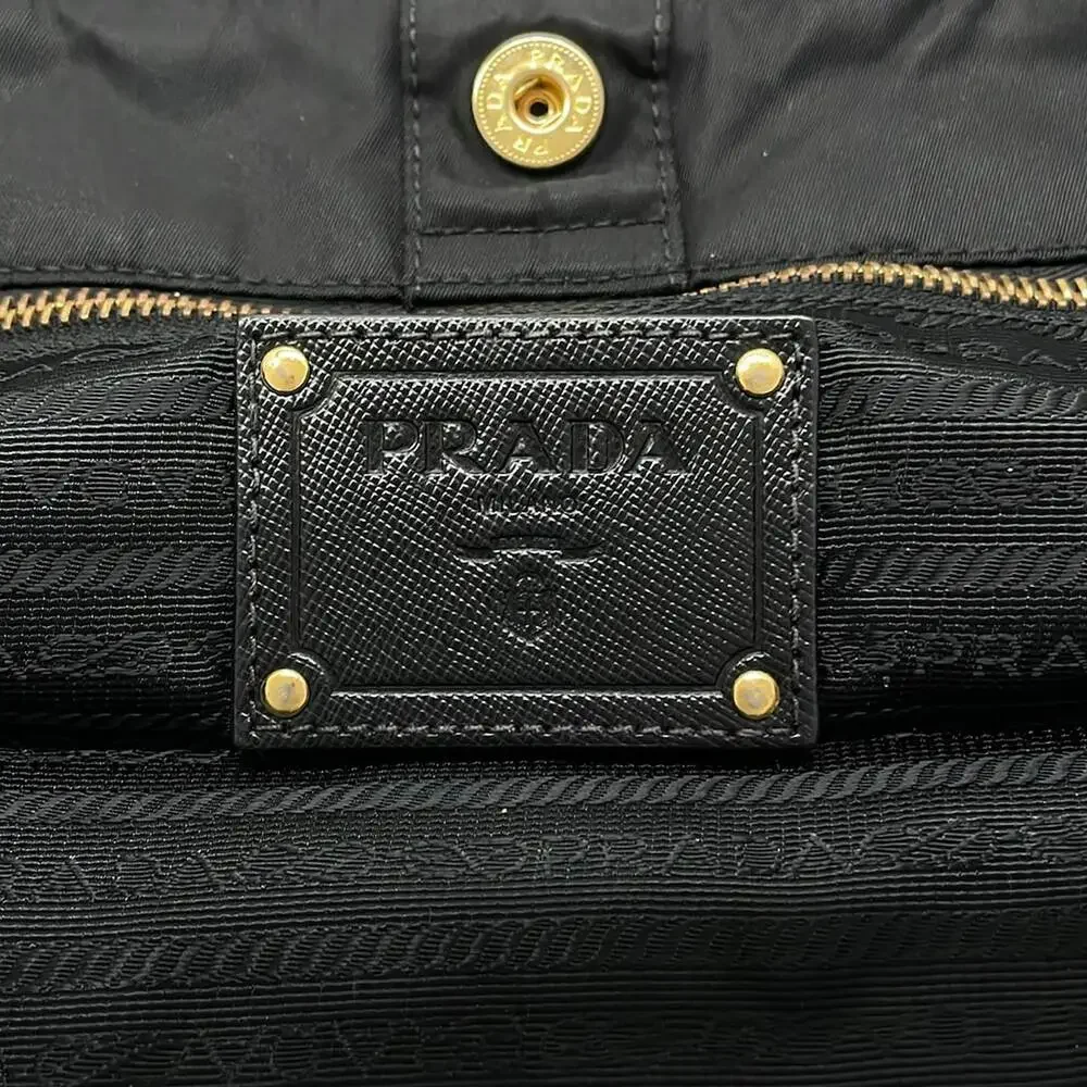 Prada Tote Bag Nylon Leather